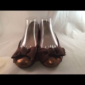 Max Studio Bronze Ballet Flats - Size 8B